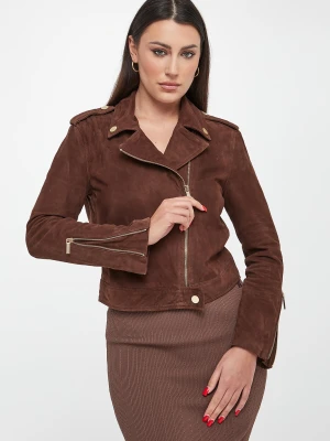 Kurtka damska ramoneska zamszowa ARMANI EXCHANGE