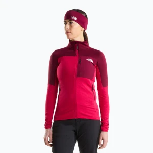Kurtka damska The North Face Polartec Stormgap lali guran / burgundy cru Czerwony