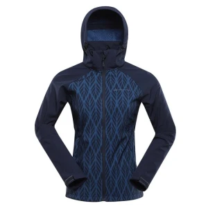 Kurtka damska trekkingowa softshell windbarrier 8000 Hoora Alpine Pro granatowy
