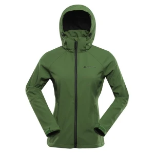 Kurtka damska trekkingowa softshell windbarrier 8000 Hoora Alpine Pro zielony