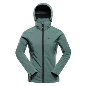 Kurtka damska wiatroodporna softshell windbarrier 8000 Hoora Alpine Pro zielony