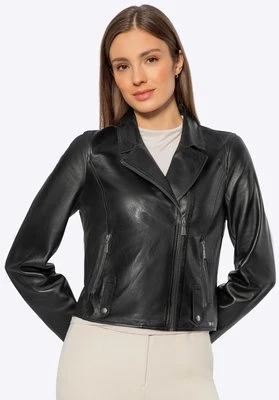 Kurtka damska ze skóry owczej czarna Wittchen