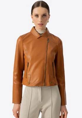 Kurtka damska ze skóry owczej karmelowa Wittchen