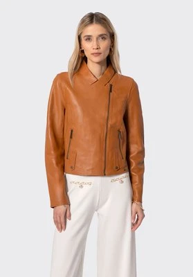 Kurtka damska ze skóry owczej karmelowa Wittchen