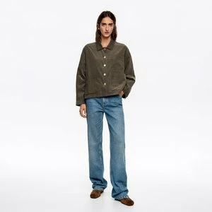 Kurtka denim prosta kość khaki BIMBA Y LOLA