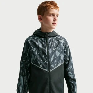 Kurtka dla dużych dzieci z ochroną przed promieniowaniem UV Repel Nike Miler - Czerń