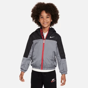Kurtka dla małych dzieci Nike Fleece Lined Woven Jacket - Szary