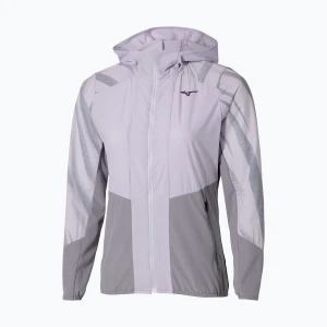 Kurtka do biegania damska Mizuno Active Alpha Hodded icelandic blue