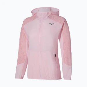 Kurtka do biegania damska Mizuno Active Alpha Hooded pinkesque