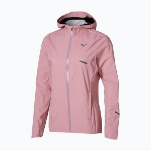 Kurtka do biegania damska Mizuno Trail Waterproof 20K Hooded rose elegance