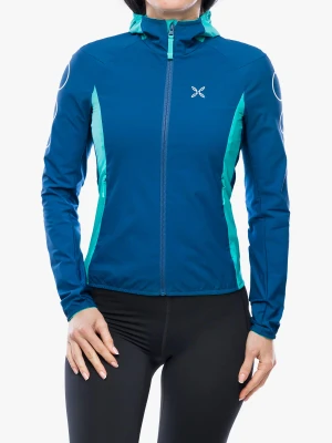 Kurtka do biegania damska Montura Flash Sky Jacket - deep blue/light blue