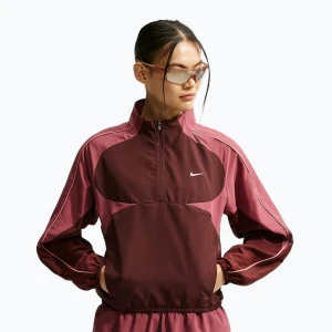 Kurtka do biegania damska Nike Tempo mystic dates / pink smoke / rust pink / peony Bordowy