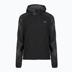 Kurtka do biegania damska PUMA Run AOP Favorite Woven black/grey