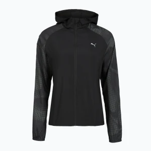 Kurtka do biegania damska Puma Run AOP Favorite Woven Jacket black