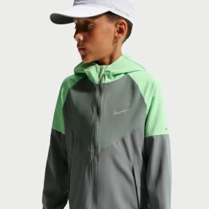 Kurtka do biegania dla dużych dzieci Nike Miler Repel - Szary