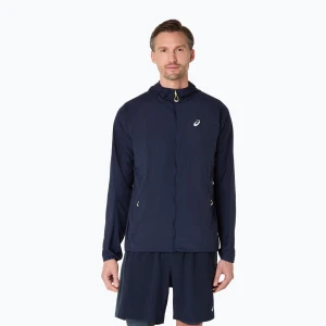 Kurtka do biegania męska ASICS Road Packable Jacket midnight Granatowy