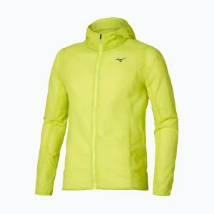 Kurtka do biegania męska Mizuno Tech Light Hooded lightning yellow