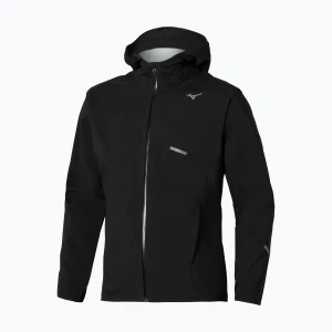 Kurtka do biegania męska Mizuno Trail Waterproof 20K Hooded black