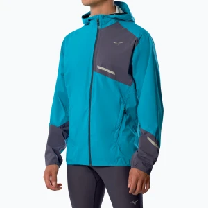 Kurtka do biegania męska Mizuno Waterproof 20K ER capri breeze