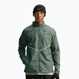 Kurtka do biegania męska Nike Miler Repel UV camo green / camo green