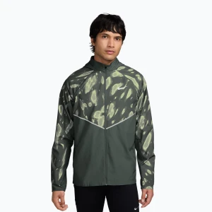 Kurtka do biegania męska Nike Miler Repel UV Printed camo green / black