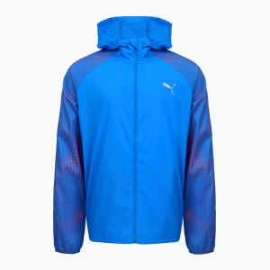 Kurtka do biegania męska Puma Run Favorite Woven Jacket blue/fire orchid