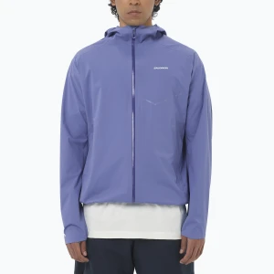 Kurtka do biegania męska Salomon Bonatti Waterproof marlin Niebieski