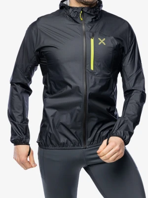 Kurtka do biegania Montura Shadow Jacket - black/lime green