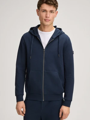 Kurtka dresowa z kapturem Stratos w granatowym kolorze Joop