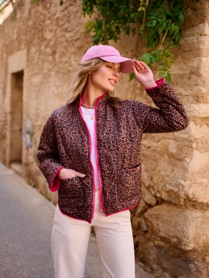 Kurtka dwustronna Pink Cheetah XS