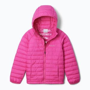 Kurtka dziecięca Columbia Powder Lite II Hooded pink ice