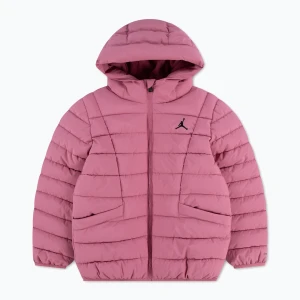 Kurtka dziecięca Jordan Midweight Puffer W / Pipping desert berry Nike Jordan Różowy