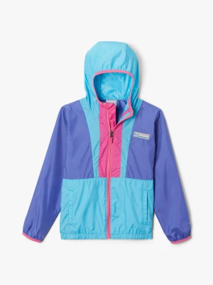 Kurtka dziewczęca Columbia Back Bowl Hooded Windbreaker - purple/atoll/ger.