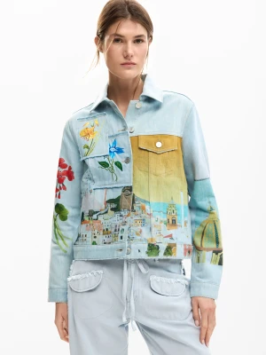 Kurtka dżinsowa Amalfi Desigual niebieski