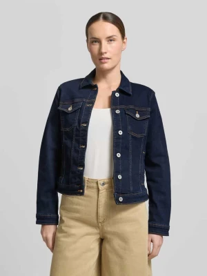 Kurtka dżinsowa o kroju slim fit z mieszanki bawełny Tom Tailor
