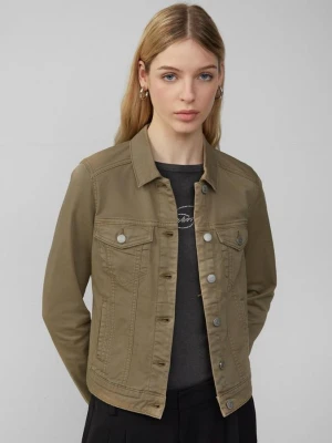 Kurtka dżinsowa slim fit QS oliwkowy