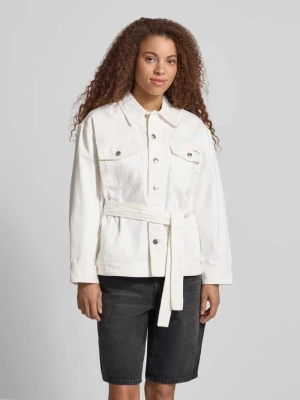 Kurtka dżinsowa w kroju regular fit z odpinanym paskiem w talii Calvin Klein Jeans