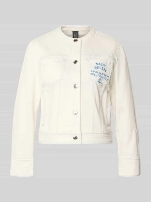 Kurtka dżinsowa z haftem z motywem i napisem Marc Cain