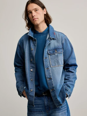 kurtka dżinsowa z naszywkami Desigual