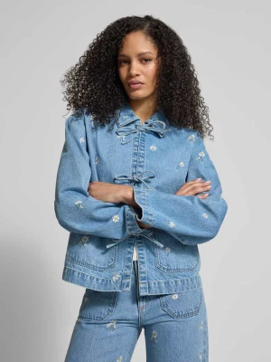 Kurtka dżinsowa z przeszyciami i sznurowaniem Jake*s Casual