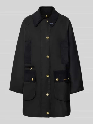 kurtka funkcyjna w kroju regular fit z czystej woskowanej bawełny Barbour Czarny
