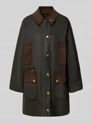 kurtka funkcyjna w kroju regular fit z czystej woskowanej bawełny Barbour Oliwkowy