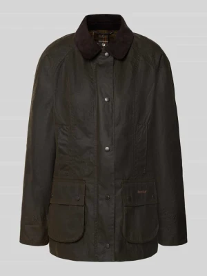 kurtka funkcyjna w kroju regular fit z czystej woskowanej bawełny Barbour Oliwkowy