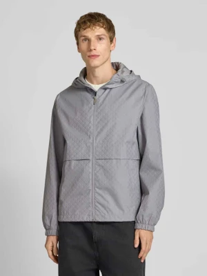 Kurtka funkcyjna z kapturem i kieszeniami zapinanymi na zamek błyskawiczny Calvin Klein Jeans