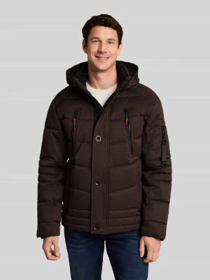 Kurtka funkcyjna z pikowaniem z puchem Tom Tailor Ciemnobrązowy