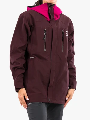 Kurtka GORE-TEX damska Haglofs Elation GTX Jacket - brown/deep pink