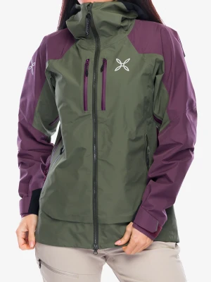 Kurtka GORE TEX damska Montura Cliff Jacket - sage green/wine red