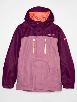 Kurtka hardshell Trollkids jagodowy