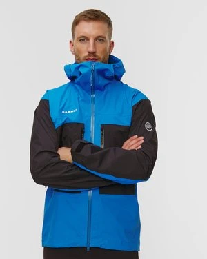 Kurtka Hardshellowa Męska Mammut Taiss Hs Hooded Jacket Men Niebiesko-czarna