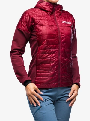 Kurtka hybrydowa damska adidas TERREX Xperior Varilite Hybrid PrimaLoft Jacket - shadow red